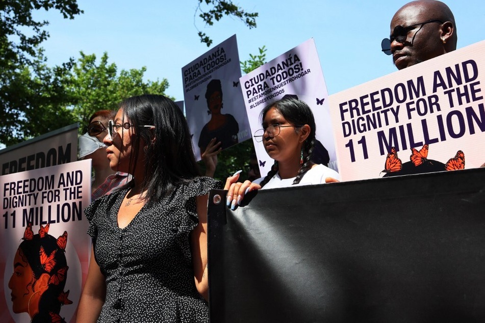 DACA recipients, immigrant advocates, and elected officials gathered to mark the 10th anniversary of the Deferred Action for Childhood Arrivals program in June 2022.