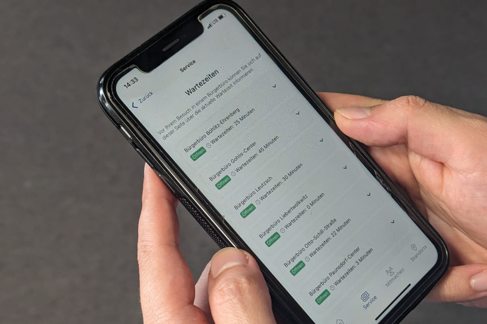 In der im Januar gestarteten Leipzig-App finden sich inzwischen auch die Wartezeiten in den Bürgerbüros.