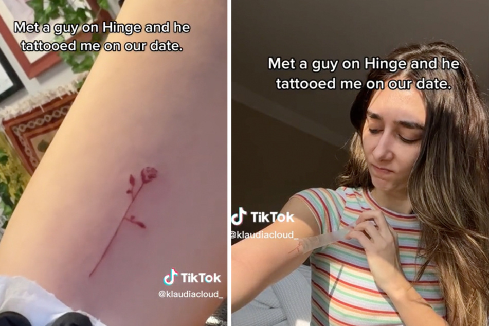 Tattoo-centric Hinge date with crafty artist leads to love for TikToker