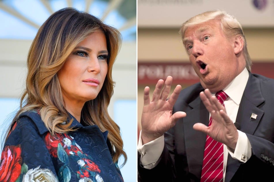 On Sunday, Melania Trump (l.) shared her annual Happy Mother's Day message, but her husband, Donald Trump, didn't post anything publicly.