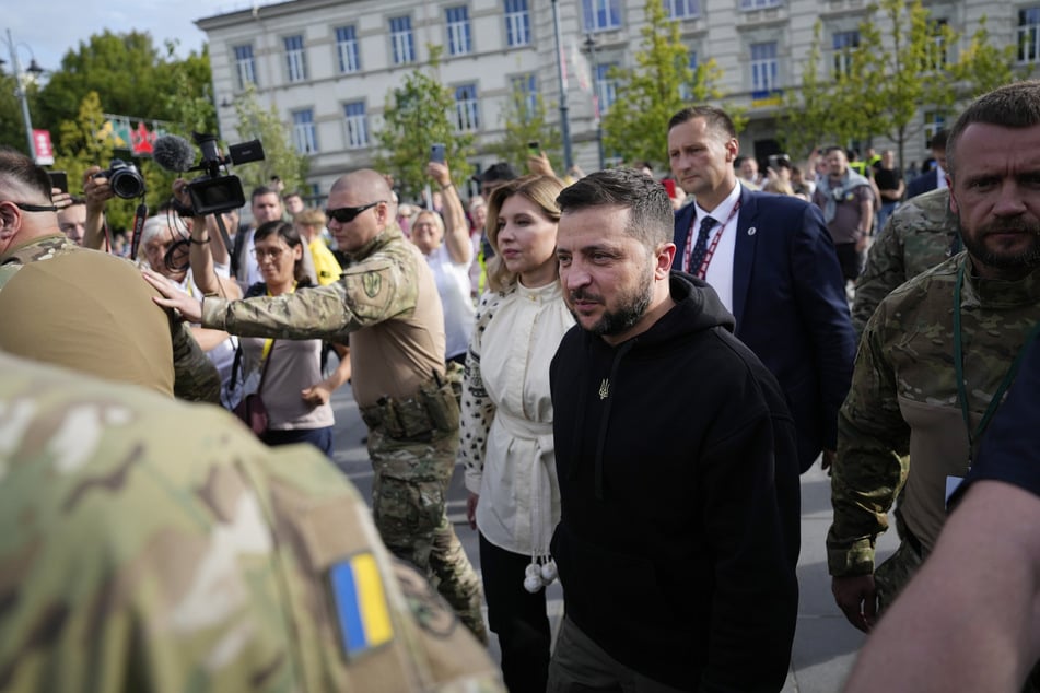 Der ukrainische Präsident Wolodymyr Selenskyj (45) auf dem Nato-Gipfels in Litauen.