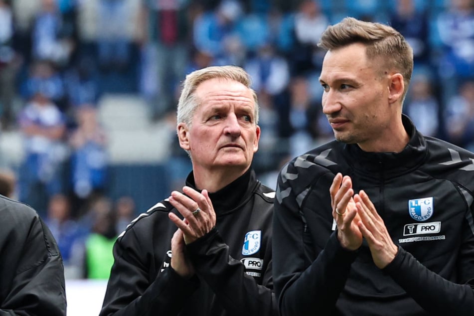 Gemeinsam haben Petrik Sander (65, l.) und Pascal Ibold (36) dem FCM zu Stabilität verholfen.