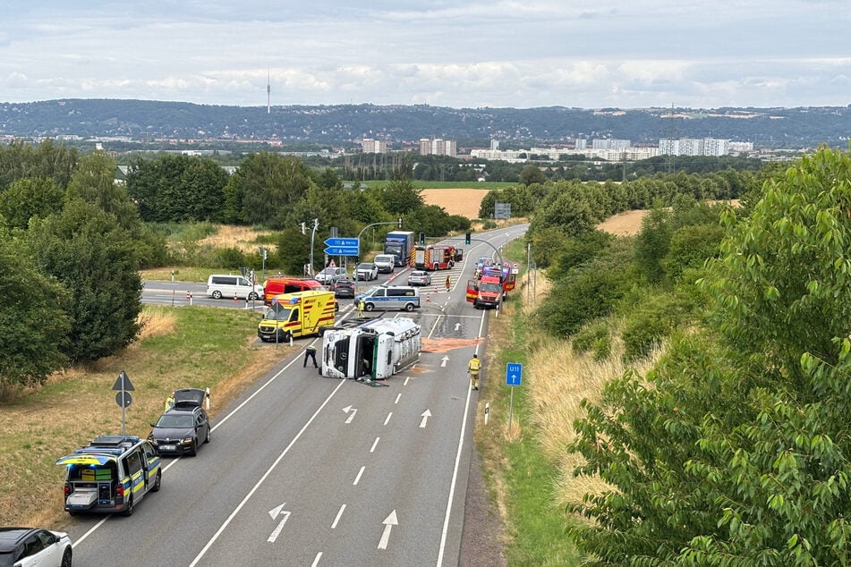 Allerlei Einsatzkräfte waren am Nachmittag vor Ort.