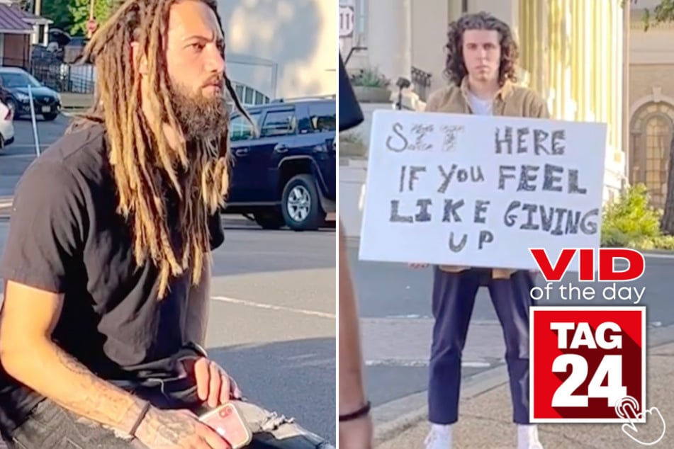 Today's Viral Video of the Day features the truly heartwarming moment when a vulnerable man opened up to a musician on the side of the street.