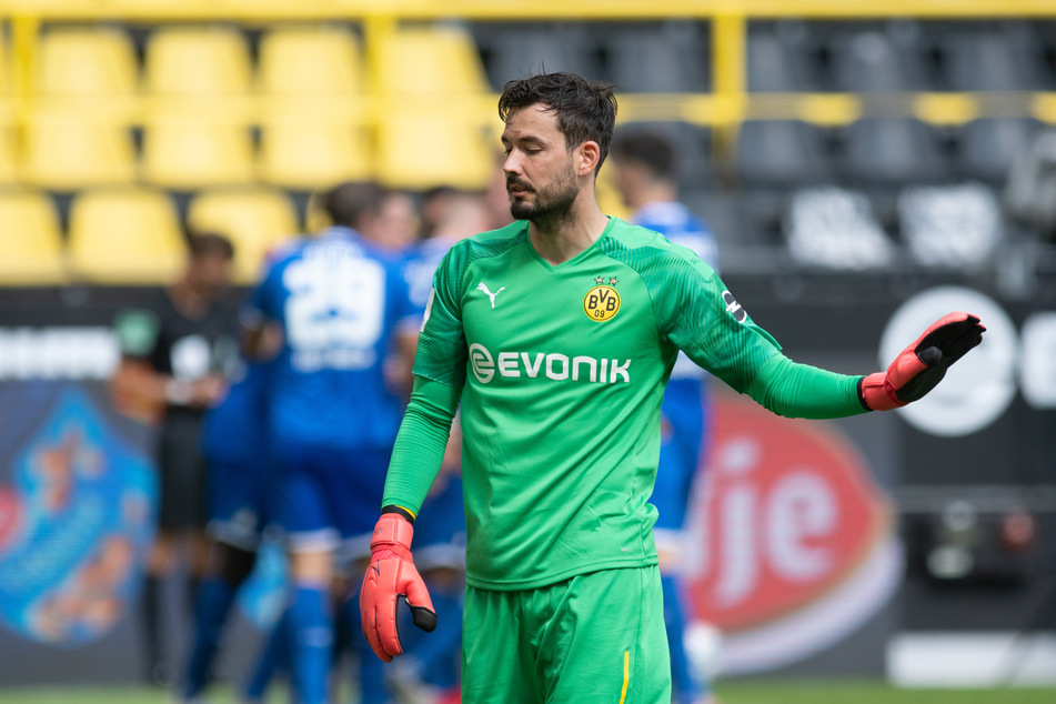 BVB-Türhüter Roman Bürki ist bedient.