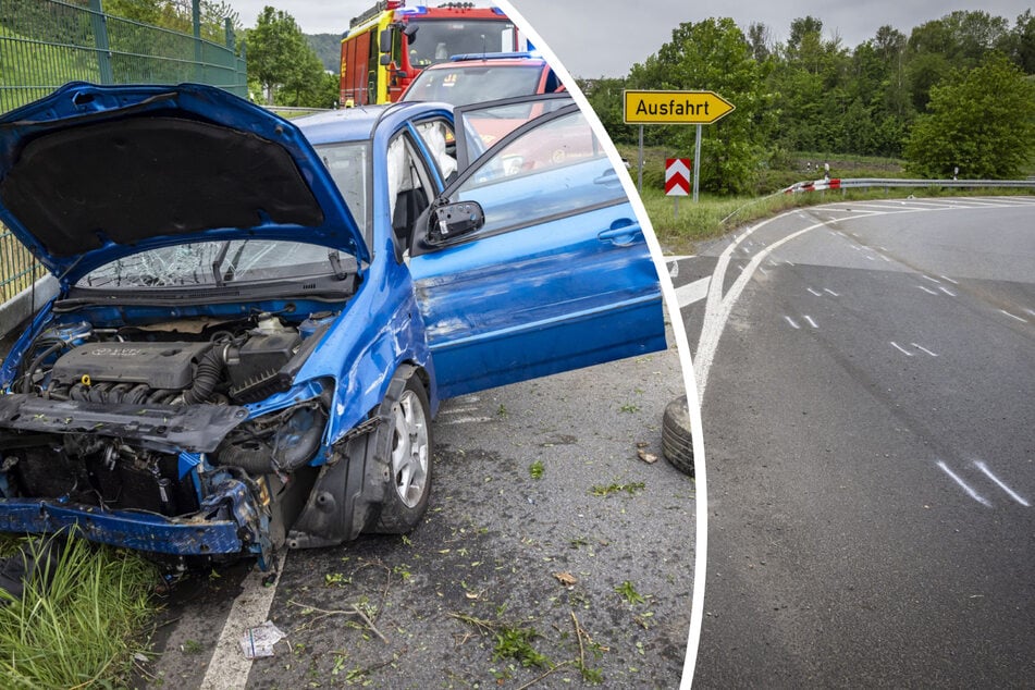 Ab durch die Hecke: Irrfahrt erst durch anderes Auto gestoppt!