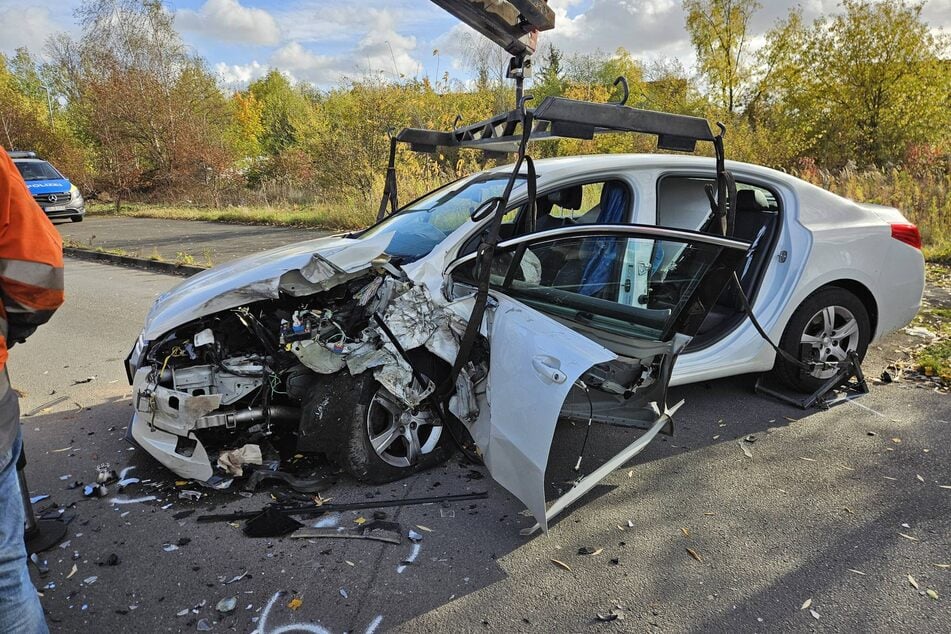 Zwei Insassen des Peugeot kamen ins Krankenhaus.