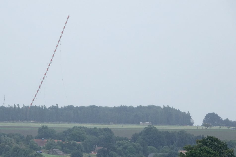 Am 1. August 2021 fiel der Wilsdruffer Funkturm.