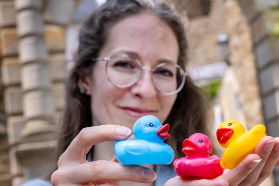 Erstes Rennen: Burg Scharfenstein lässt die Enten los
