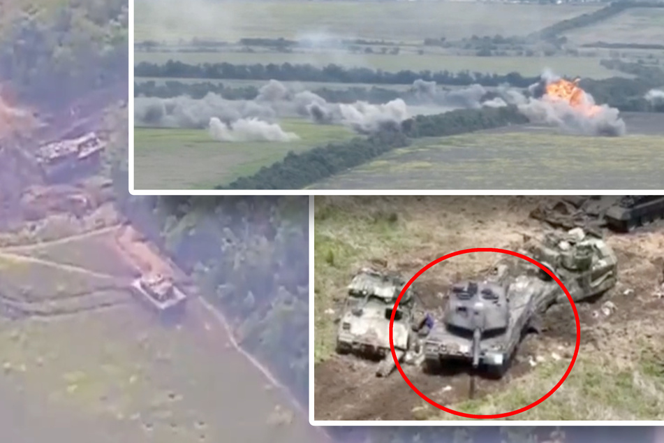 Kreml-Hinterhalt: Russen-Artillerie zerstört offenbar ukrainischen Leopard-2-Panzer