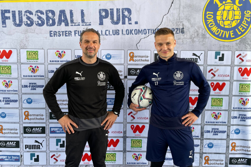 Edvarda Lucenka (24, rechts) hat seinen Vertrag bei Lok Leipzig verlängert und bleibt den Probstheidaern noch mindestens bis Juni 2022 erhalten.