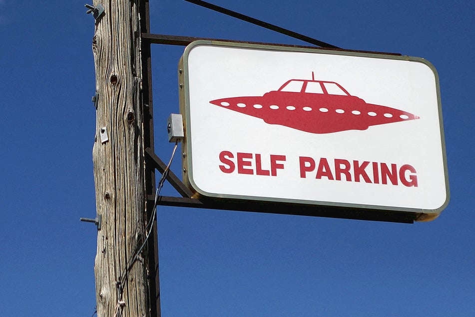 If aliens are real, there's a spot for them to park already.
