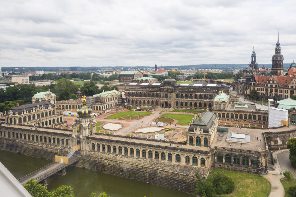Der Dresdner Zwinger mit Kronentor.