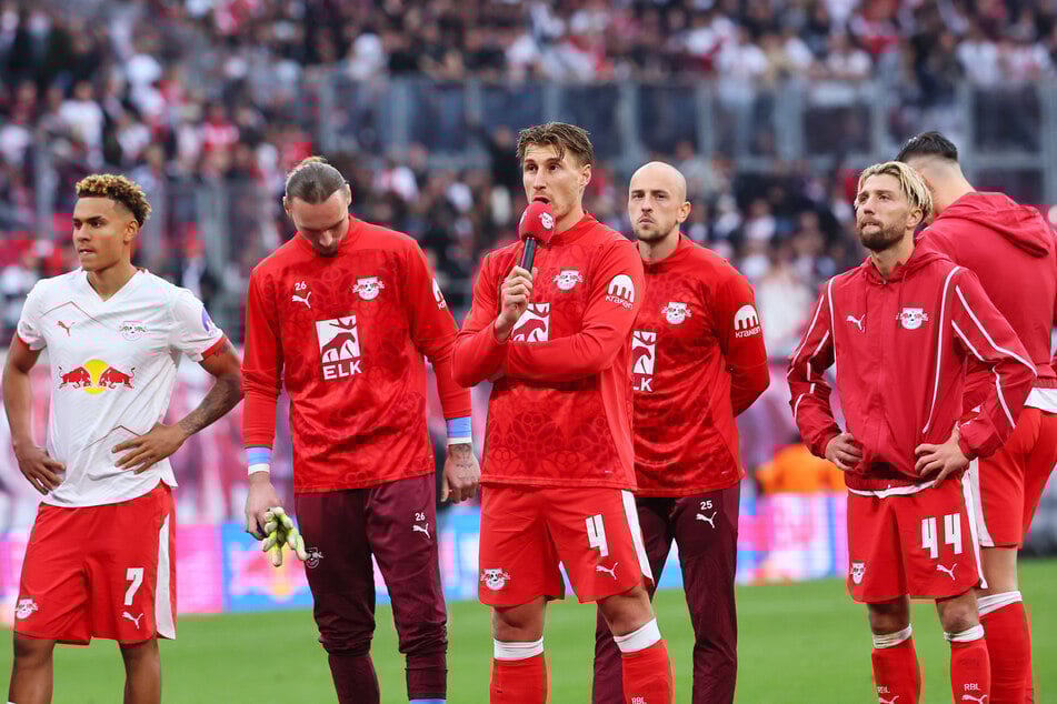 Die Enttäuschung war den Spielern von RB Leipzig nach der Pleite gegen Stuttgart ins Gesicht geschrieben.