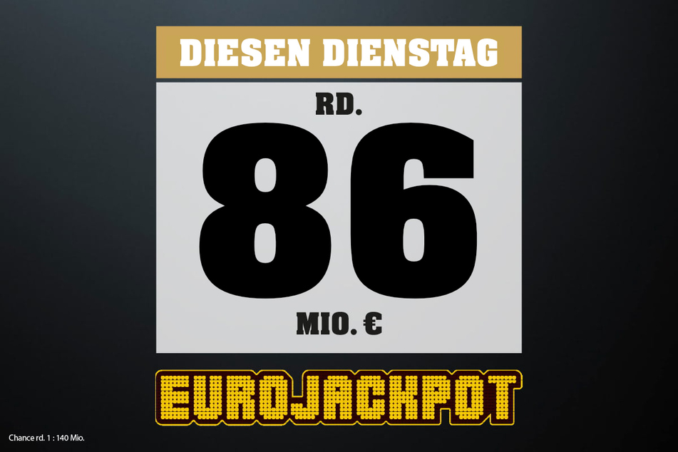 Eurojackpot: Diesen Dienstag (9.9.) liegen 86 Millionen Euro im Jackpot.