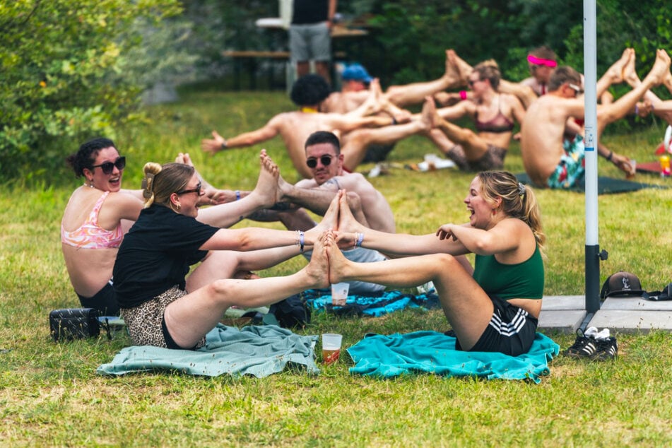 Eine Runde Bier-Yoga am Morgen hat noch nie jemanden geschadet.