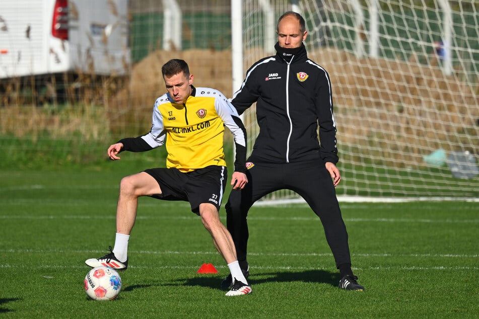 Im Wintertrainingslager durfte sich Sebastian König (38, r.) als Co-Trainer beweisen.