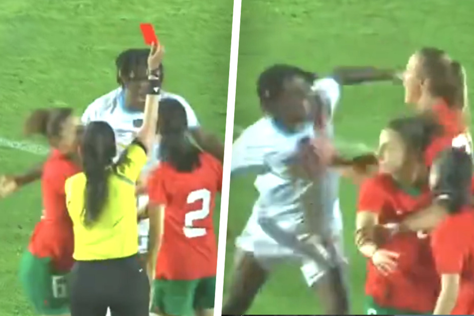 Ruth Kipoyi (26) schlug ihrer Gegnerin Yasmin Mrabet (24) mit der Faust ins Gesicht.
