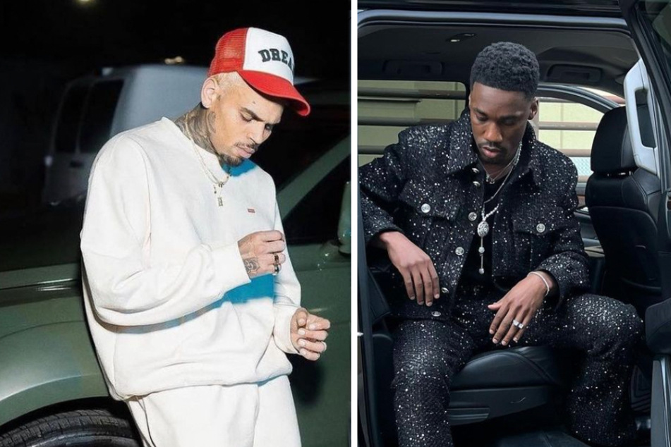 Chris Brown (l.) and GIVĒON are slated to release their own individual albums on Friday.