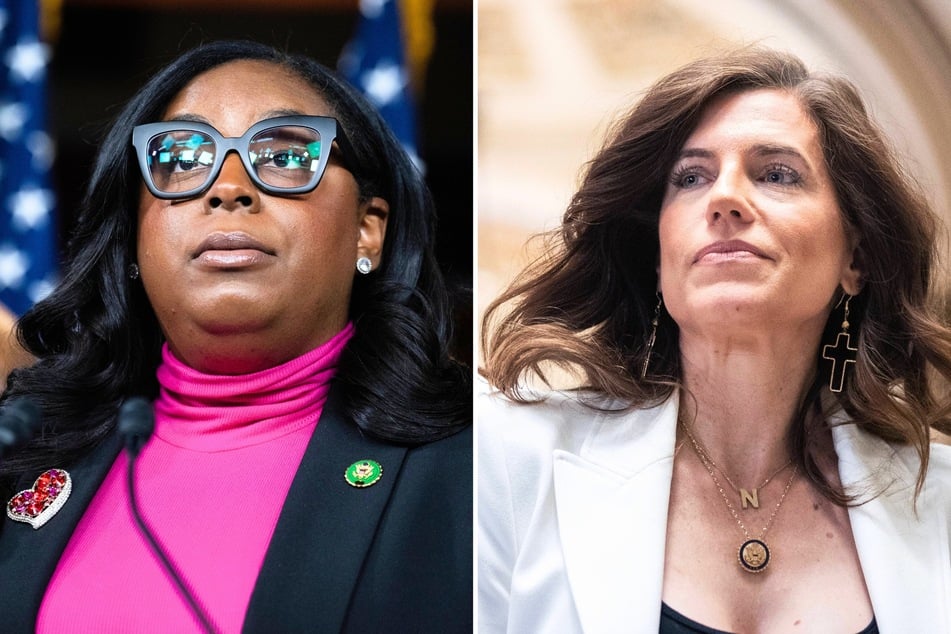 Representative Nancy Mace (r.) is leading a charge to expel Democrat LaMonica McIver as she faces charges for allegedly assaulting an ICE agent..