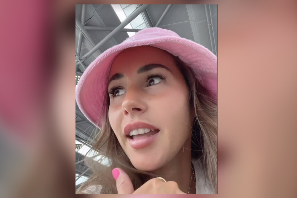 Am Flughafen angekommen meldete sich Sarah Engels (29) bei ihren Fans und quatschte sich den Stress von der Seele.