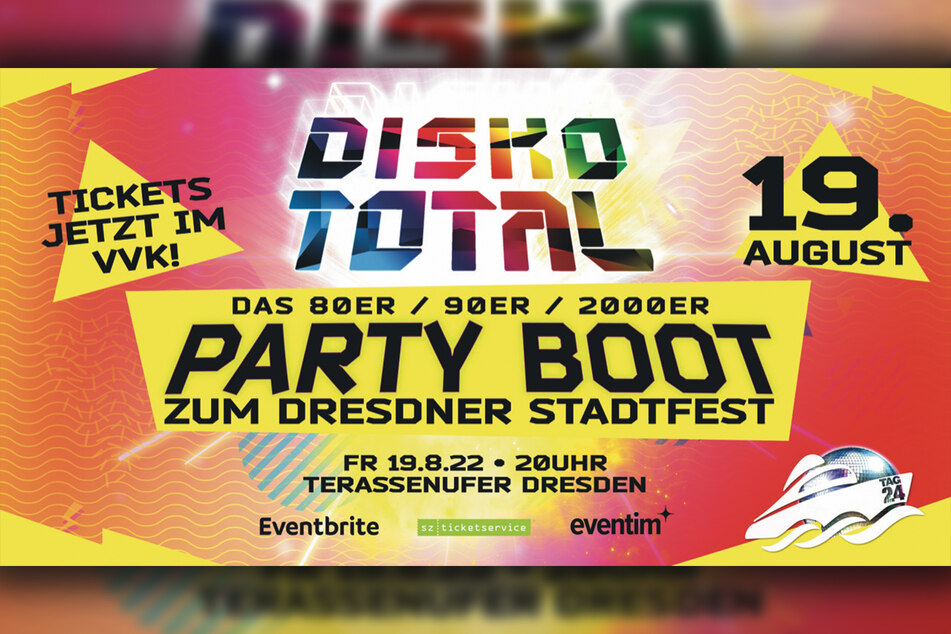 TAG24 verlost freien Eintritt zum "Disko Total"-Partyboot. So einfach könnt Ihr gewinnen.