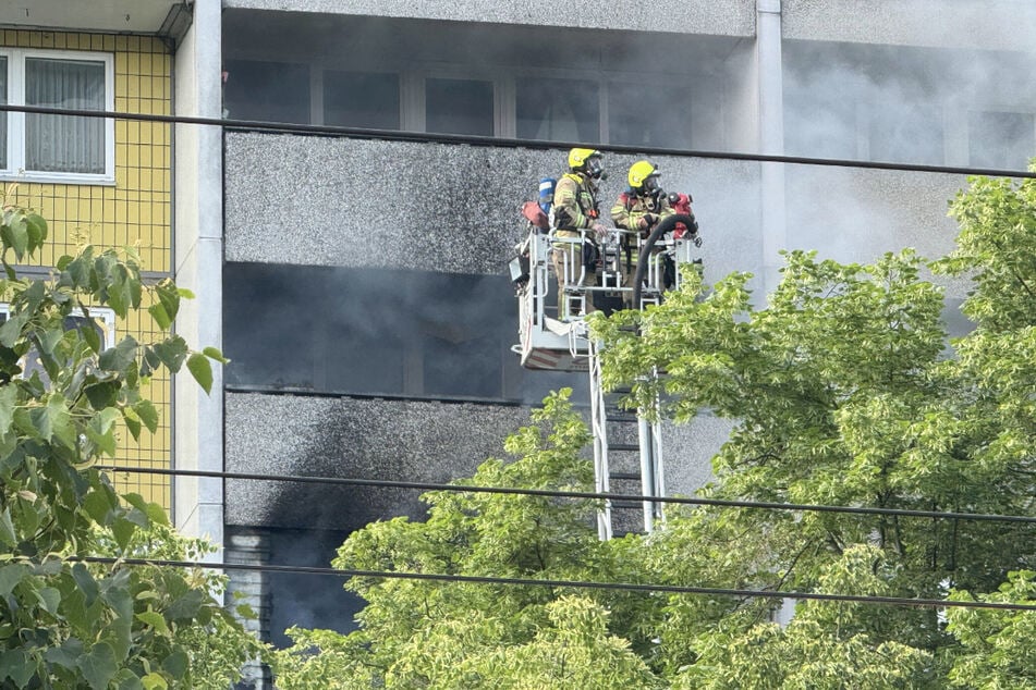 Die Feuerwehr konnte insgesamt zehn Menschen retten.