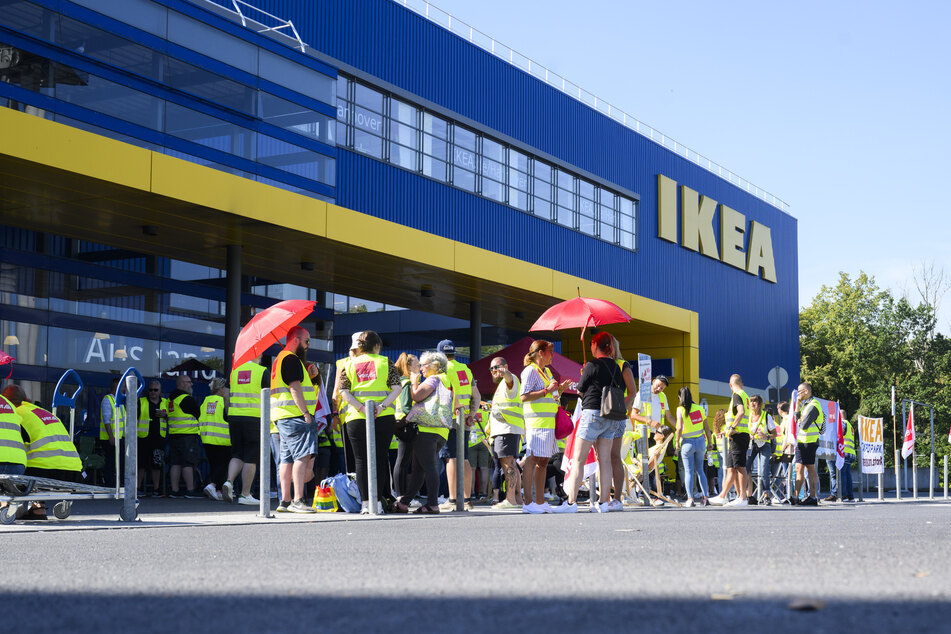 Ein Fokus der Warnstreiks liegt auf dem Möbelhaus IKEA.
