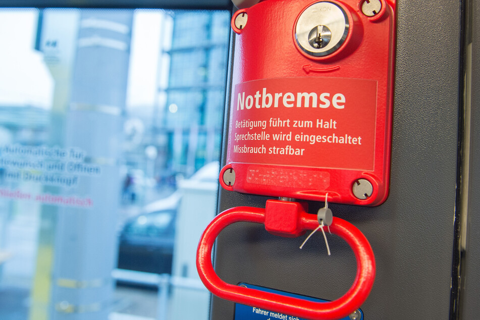 Die Bahn wurde durch eine Notbremsung gestoppt. (Symbolbild)