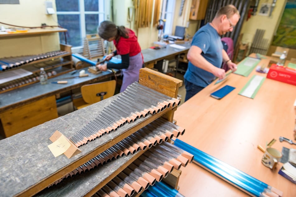 Größter Orgelbetrieb im Osten: 40 Mitarbeiter sind heute bei "Hermann Eule Orgelbau" beschäftigt.