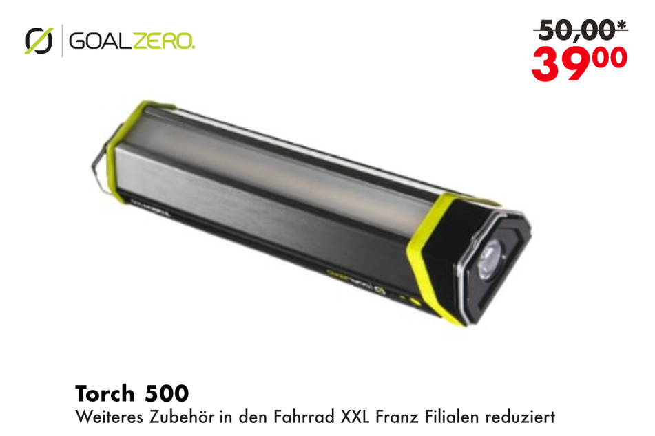 Goalzero Torch 500 Fahrradlampe