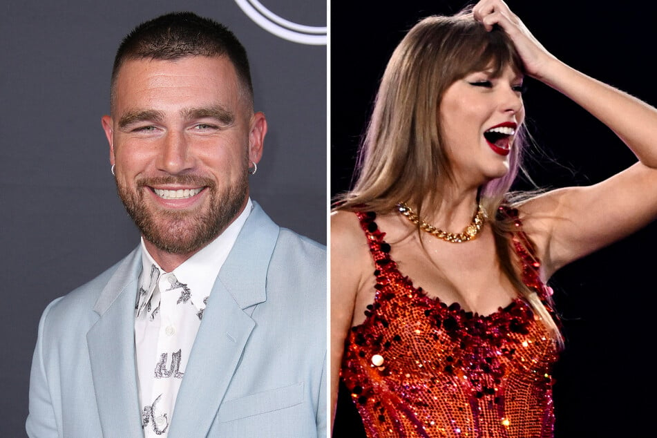 Taylor Swift rocks Kansas City Chiefs colors as Travis Kelce attends The Eras Tour!