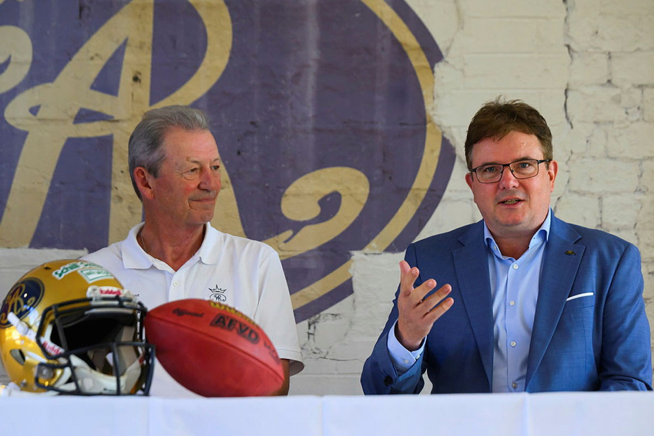 Präsident Sören Glöckner (57, r.) und Headcoach Greg Seamon (69, l.) positionierten sich klar.