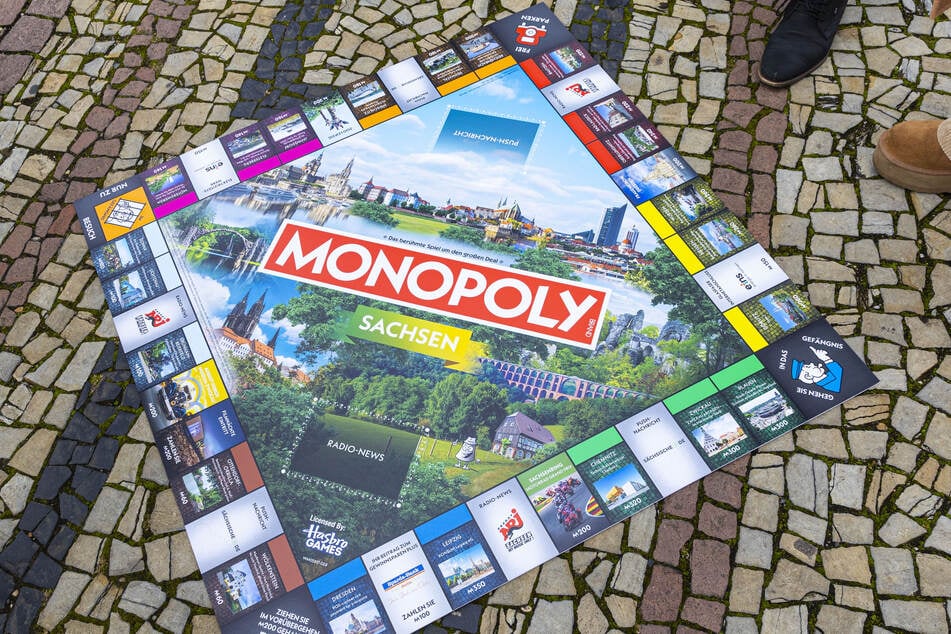 Das Spielbrett der neuen Sachsen-Variante.