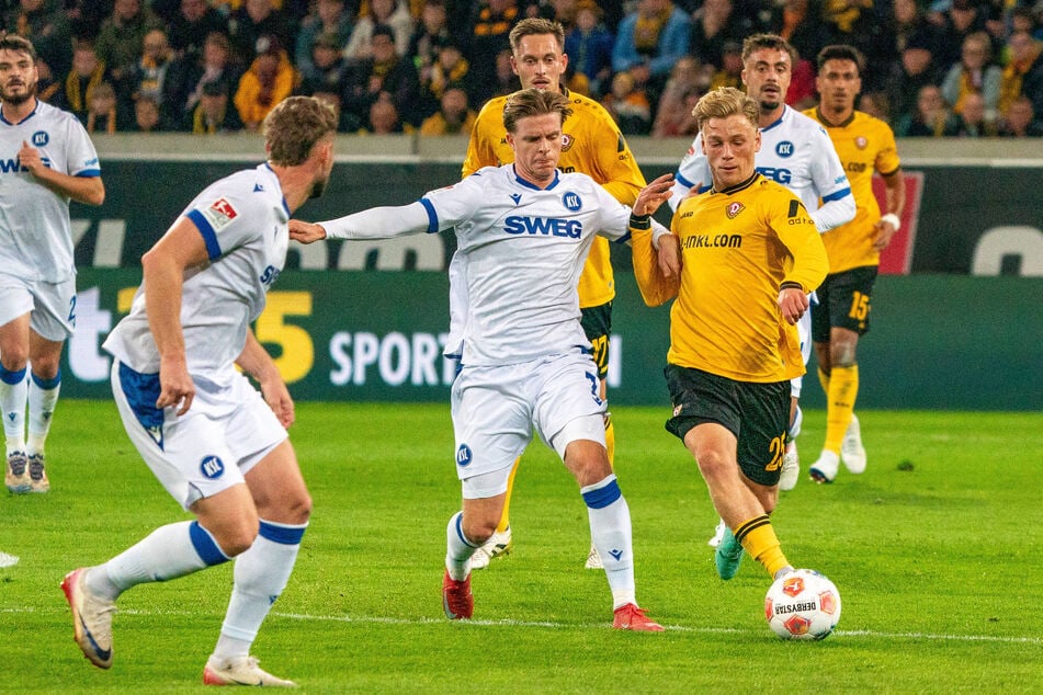 Jonas Oehmichen (21, r.) konnte sich nur selten durchsetzen.