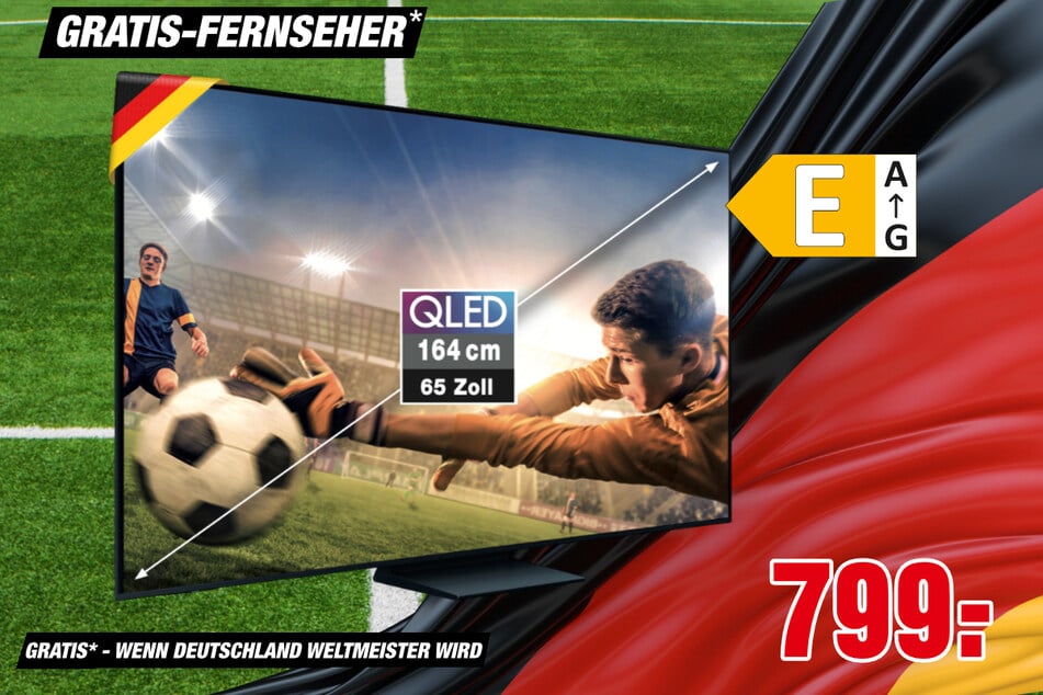65-Zoll Samsung-Fernseher für 799 Euro.