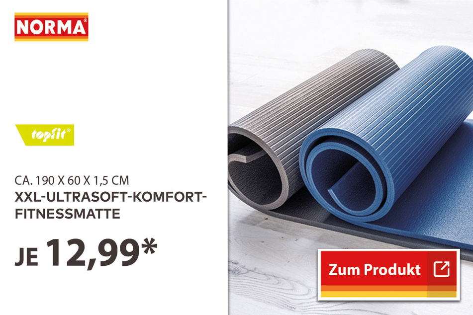 XXL-Ultrasoft-Komfort-Fitnessmatte für 12,99 Euro