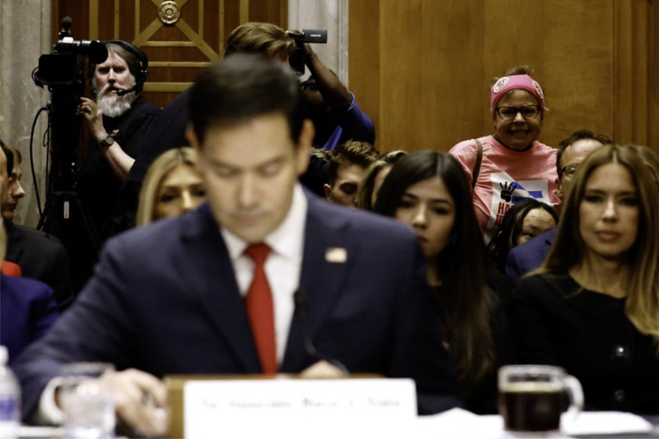 Activists arrested for disrupting "warmongering neocon" Marco Rubio's confirmation hearing