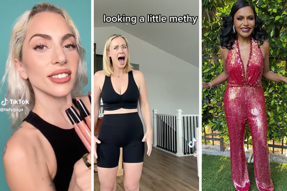 Lady Gaga's (r.) latest TikTok video has social media users accusing the star of using Ozempic, but she isn't the only famous face accused of using the injectable for weight loss.