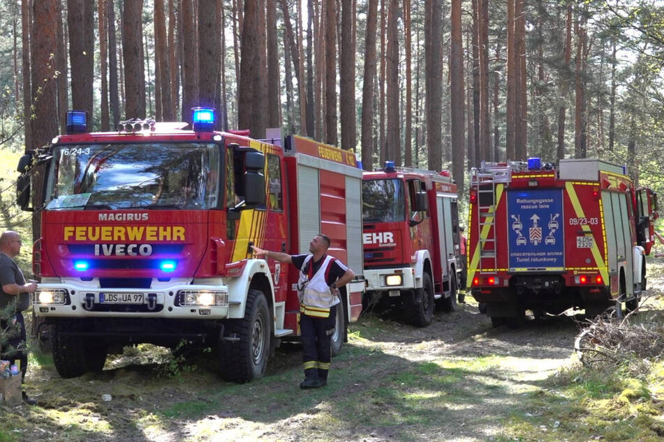 Die Feuerwehr musste am Mittwoch zu zwei Waldbränden im Landkreis Dahme-Spreewald ausrücken.