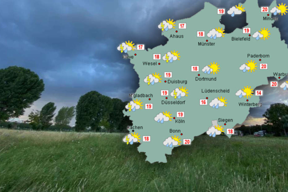 Schauer und Gewitter in NRW: Doch die Temperaturen bleiben vorerst mild