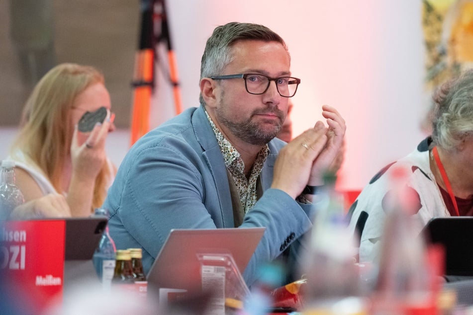 Martin Dulig (51, SPD), Landtagsabgeordneter, sorgte auf dem Landesparteitag für Zündstoff.