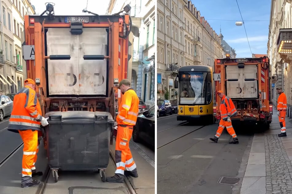 Die Leerung muss zügig gehen, damit der Verkehr möglichst wenig beeinträchtigt wird.
