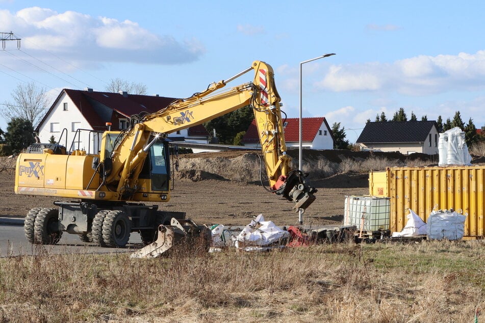 Von dieser Baustelle im Schönfelder Hochland verschwanden die Steine.