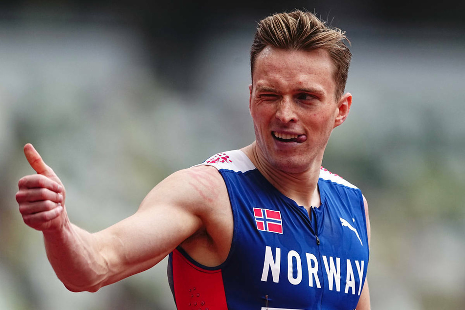 Daumen hoch! Hürden-Weltrekordler Karsten Warholm (25) hat seine Teilnahme am diesjährigen ISTAF in Berlin zugesagt.