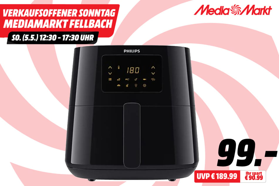 Philips-Heißluftfritteuse für 99 statt 189,99 Euro.