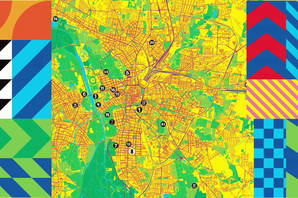Die Sportroute verläuft durch das gesamte Leipziger Stadtgebiet.