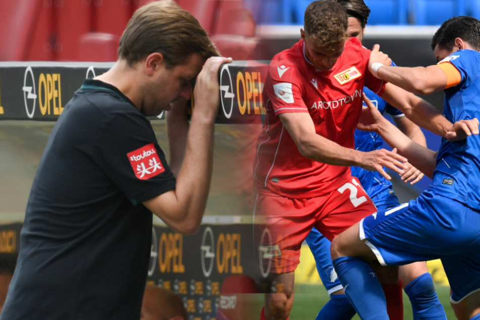 Werder Bremens Trainer Florian Kohfeldt (l.) braucht die Unterstützung von Grischa Prömel (r.) und Co.