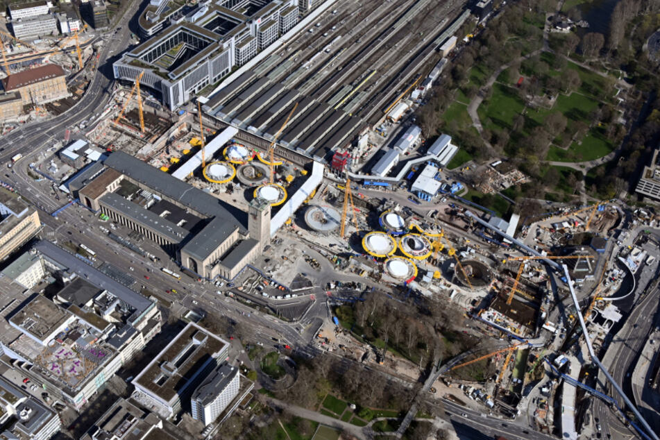 Das Hauptbahnhof-Gelände aus der Luft. (Archiv)