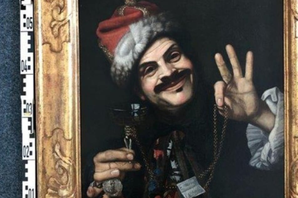 Dieses gefundene Gemälde zeigt den Künstler Pietro Bellotti (1627-1700) im Selbstportrait.
